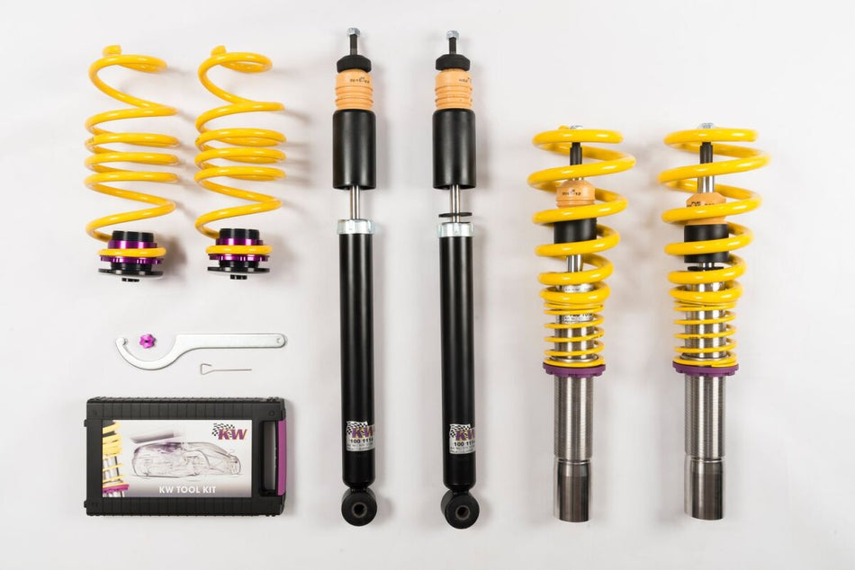KW Gewindefahrwerk V1 InoX mit fester Dämpferkennung Audi A4 14