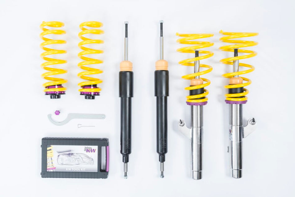KW Gewindefahrwerk V1 InoX mit fester Dämpferkennung BMW 1er E81/E82/E87/E88 1