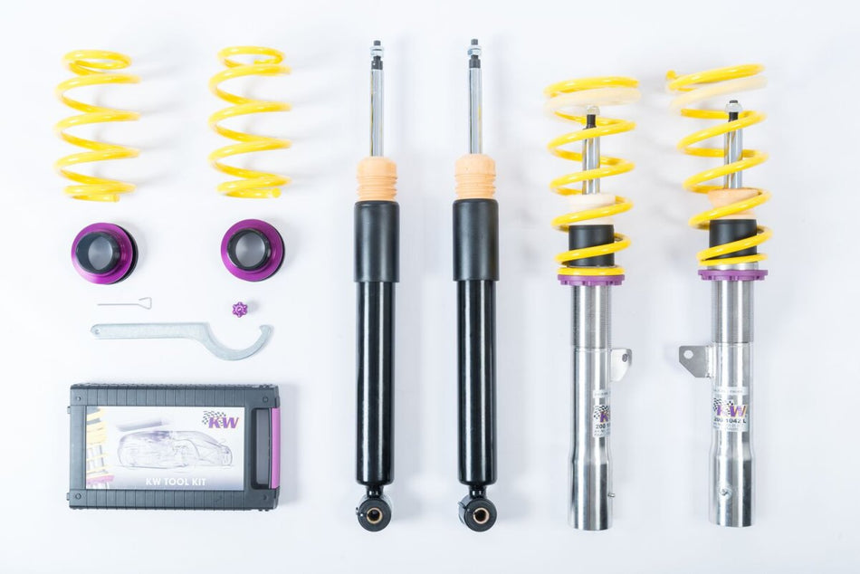 KW Gewindefahrwerk V1 InoX mit fester Dämpferkennung BMW 2er F45 Active Tourer 2