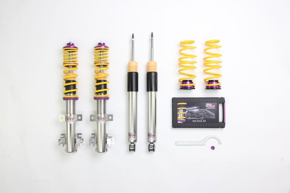 KW Gewindefahrwerk V3 InoX mit einstellbarer Druck- und Zug-stufendämpfung Suzuki Swift 2