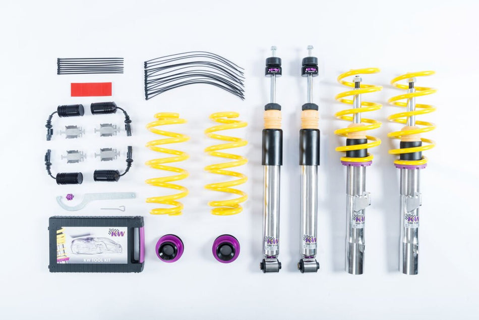 KW Gewindefahrwerk V3 InoX mit einstellbarer Druck- und Zug-stufendämpfung VW Passat 33