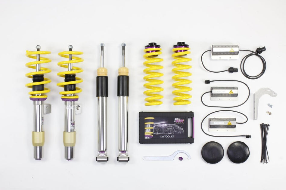 KW Gewindefahrwerk V3 InoX mit einstellbarer Druck- und Zug-stufendämpfung BMW 3er M3 E90/E92/E93 1