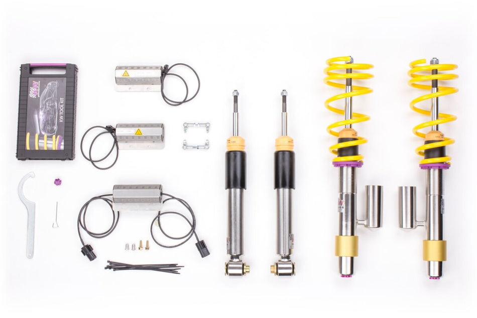 KW Gewindefahrwerk V3 InoX mit einstellbarer Druck- und Zug-stufendämpfung BMW 5er M5 E60/E61 2