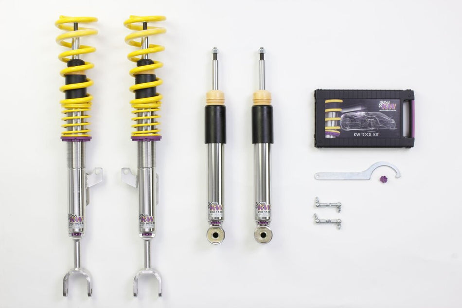 KW Gewindefahrwerk V3 InoX mit einstellbarer Druck- und Zug-stufendämpfung BMW 5er F10/F11/F18 6