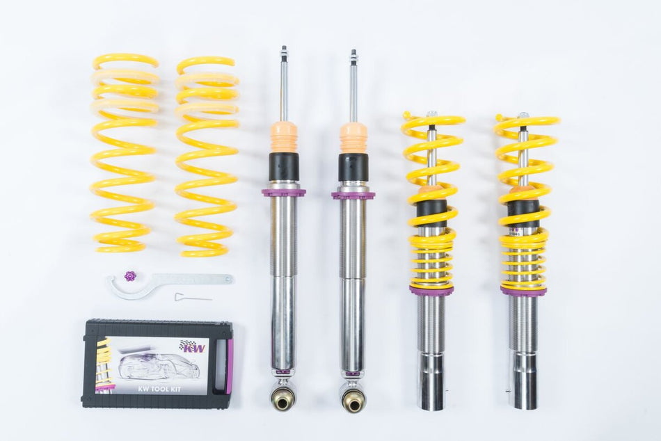 KW Gewindefahrwerk V3 InoX mit einstellbarer Druck- und Zug-stufendämpfung BMW 5er G30/G31 2