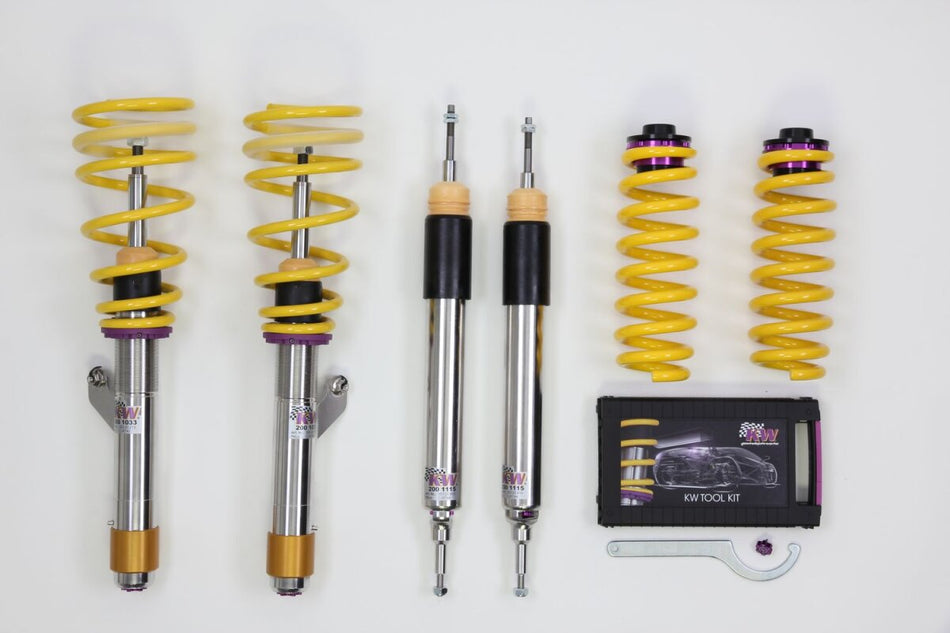 KW Gewindefahrwerk V3 InoX mit einstellbarer Druck- und Zug-stufendämpfung BMW X1 E84 1