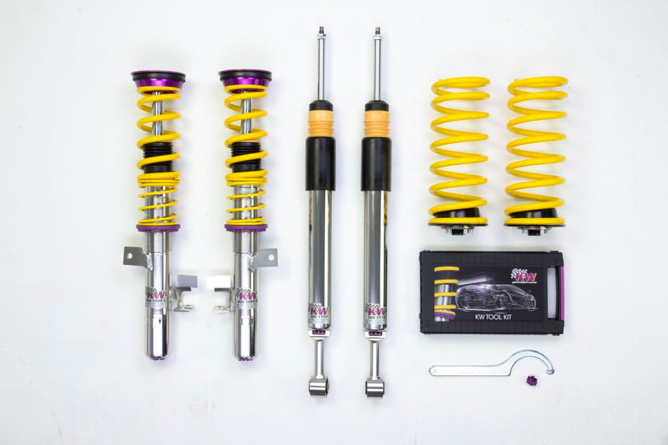 KW Gewindefahrwerk V3 InoX mit einstellbarer Druck- und Zug-stufendämpfung Ford Focus III 1