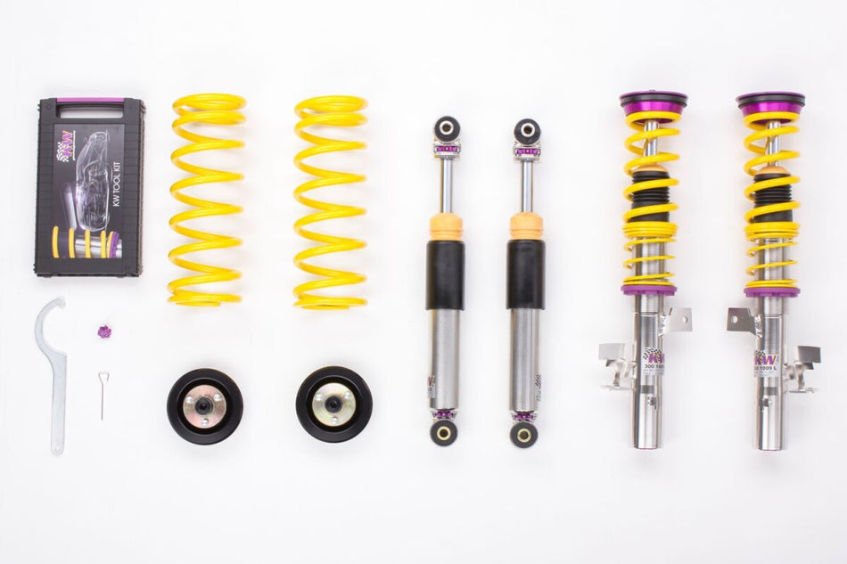 KW Gewindefahrwerk V3 InoX mit einstellbarer Druck- und Zug-stufendämpfung Ford Focus III ST 1