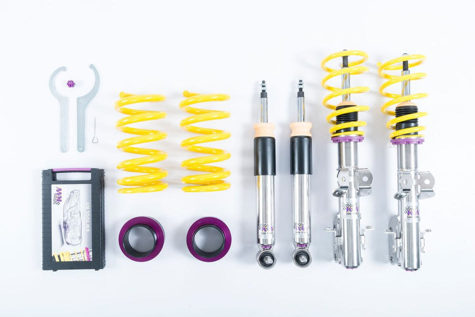 KW Gewindefahrwerk V3 InoX mit einstellbarer Druck- und Zug-stufendämpfung Ford Mustang 4