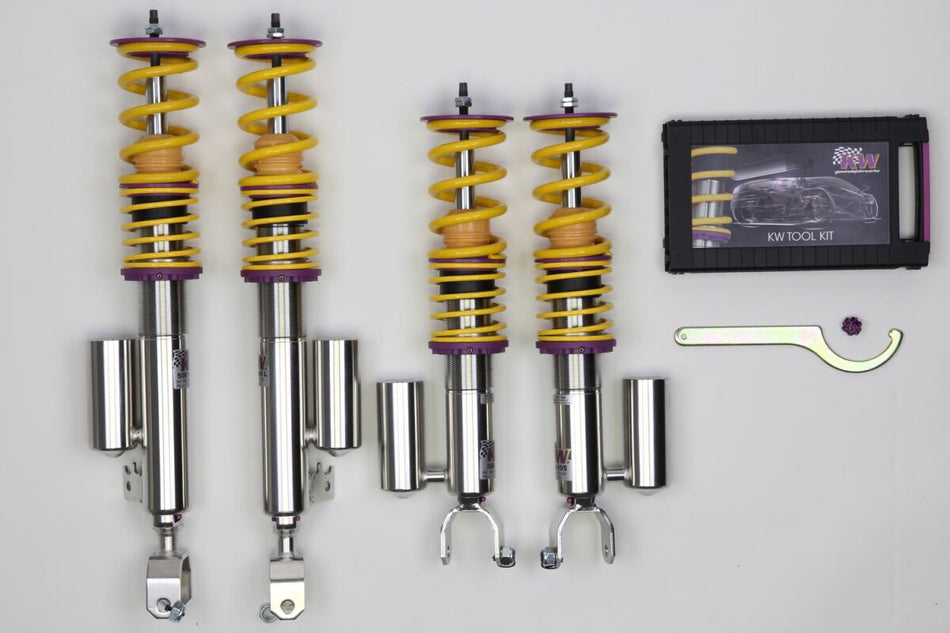 KW Gewindefahrwerk V3 InoX mit einstellbarer Druck- und Zug-stufendämpfung Honda S2000 1