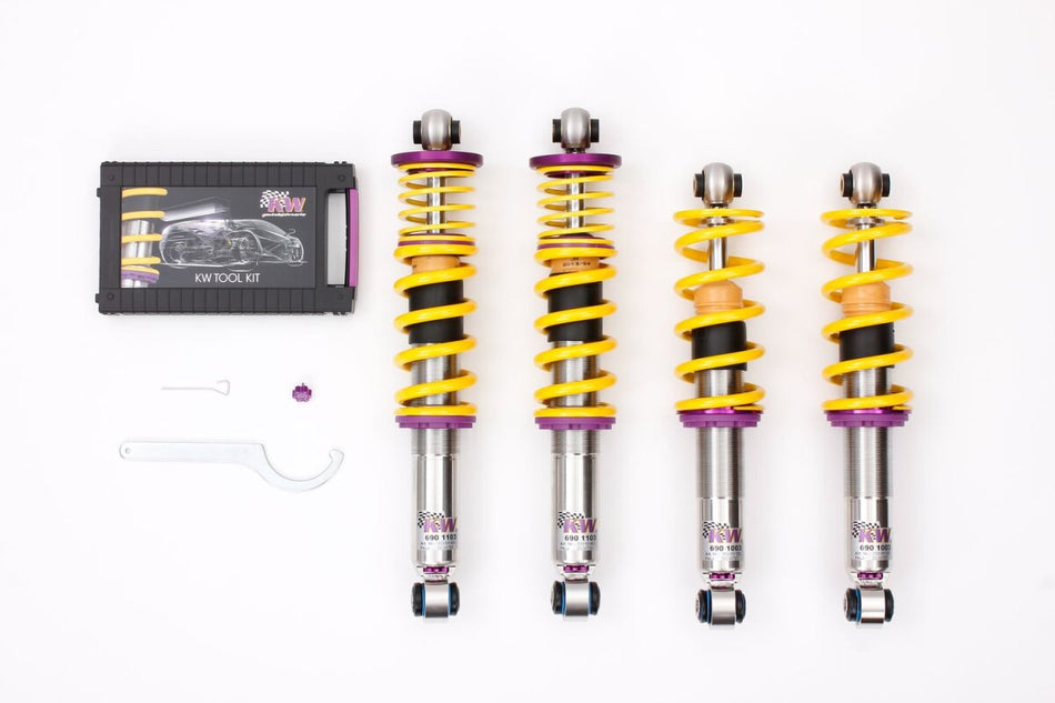 KW Gewindefahrwerk V3 InoX mit einstellbarer Druck- und Zug-stufendämpfung Lotus Evora