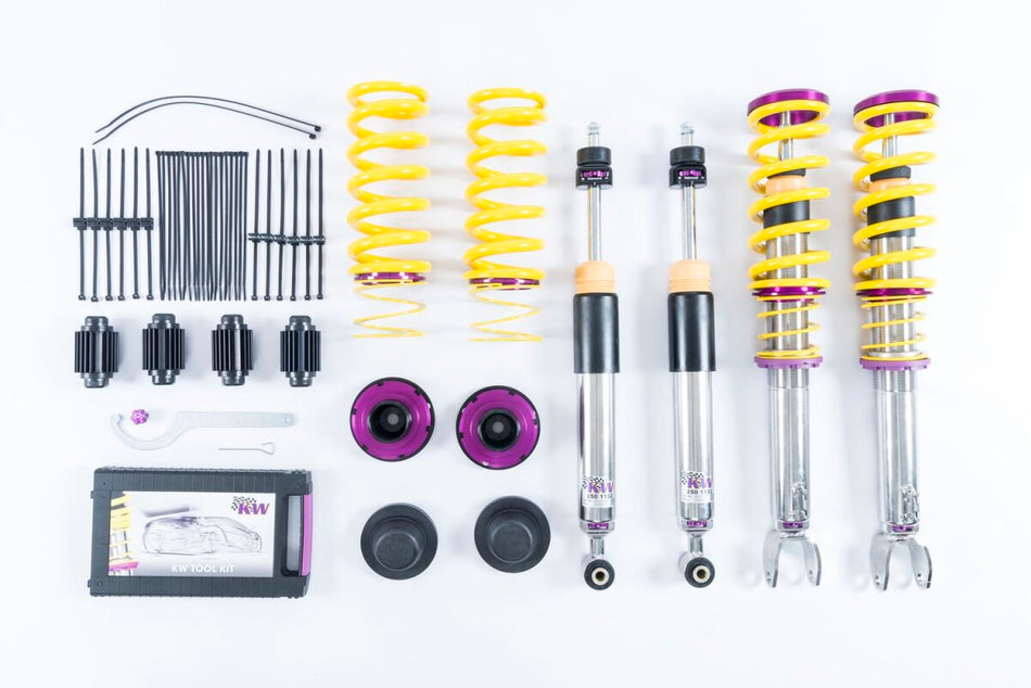 KW Gewindefahrwerk V3 InoX mit einstellbarer Druck- und Zug-stufendämpfung Mercedes-Benz C-Klasse AMG 7