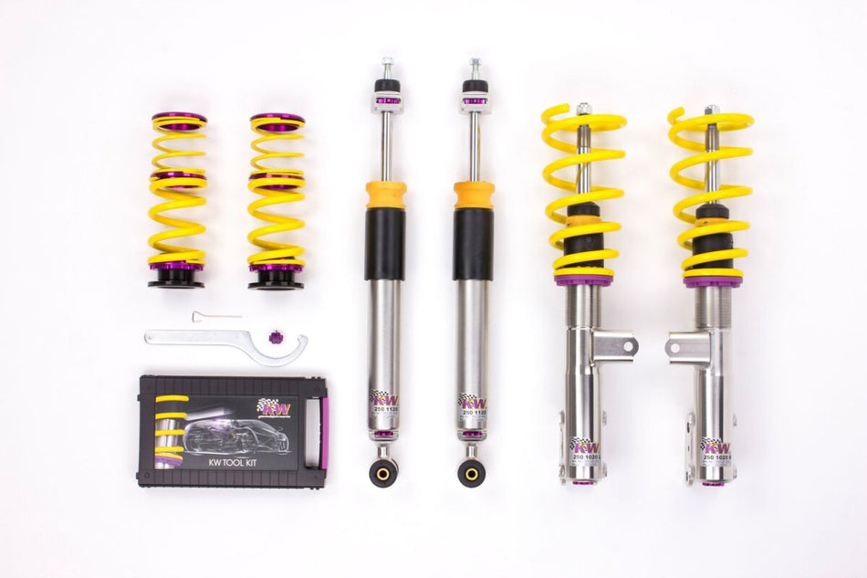 KW Gewindefahrwerk V3 InoX mit einstellbarer Druck- und Zug-stufendämpfung Mercedes-Benz CLA AMG