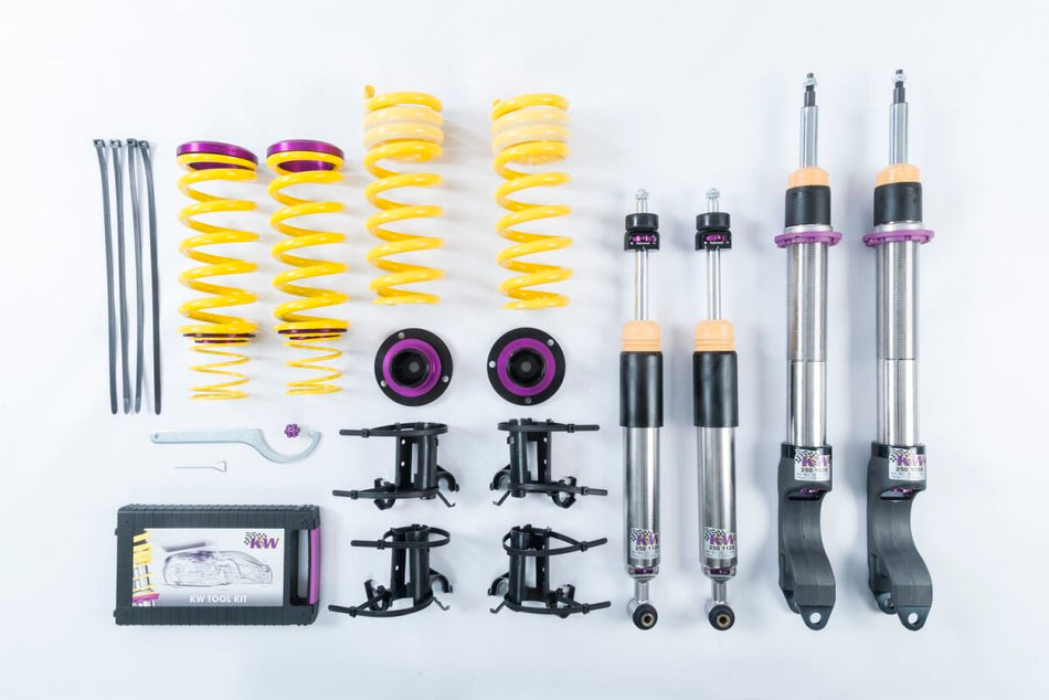 KW Gewindefahrwerk V3 InoX mit einstellbarer Druck- und Zug-stufendämpfung Mercedes-Benz E-Klasse Coupe + Cabrio 15