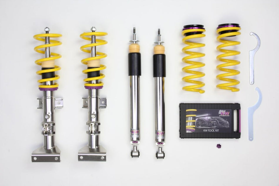 KW Gewindefahrwerk V3 InoX mit einstellbarer Druck- und Zug-stufendämpfung Mercedes-Benz SLK 2