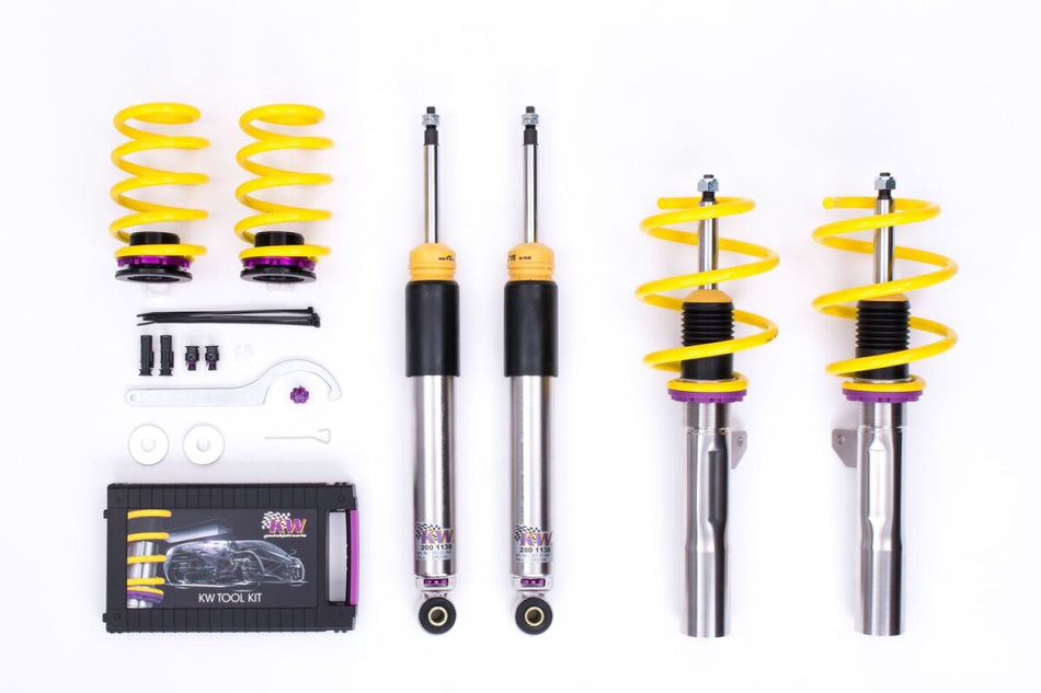 KW Gewindefahrwerk V3 InoX mit einstellbarer Druck- und Zug-stufendämpfung Mini One, One D, Cooper, Cooper S, Cabrio, inkl. JCW 8